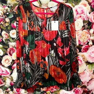 Gibson Latimer Floral Top Size XL